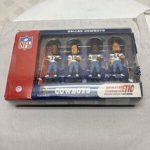 Dallas Cowboys 4pc set mini magnetic bobs bobbleheads staubach,Dorsett,White